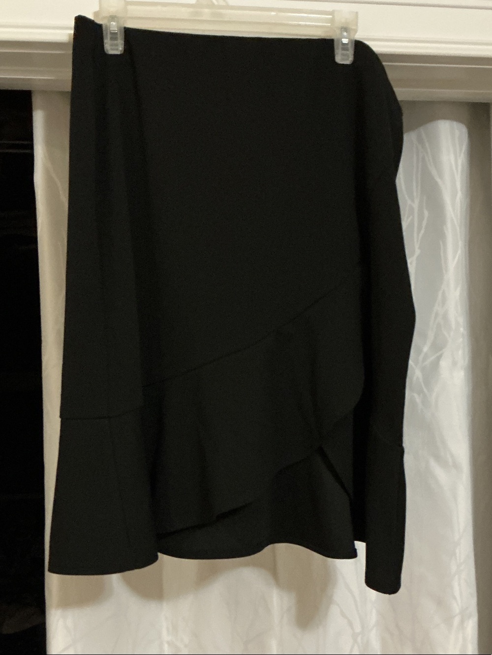 Ricki's Black Asymmetrical Ruffle Skirt
